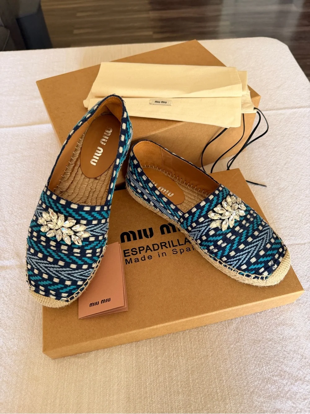Miu Miu Bijou Canvas Espadrilles, size 36 (6)